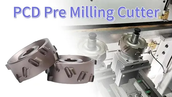 PCD Pre-Milling Cutter with Diamond Edge Rounding for Density Board Particle Board PCD Fine Trimming Cutter